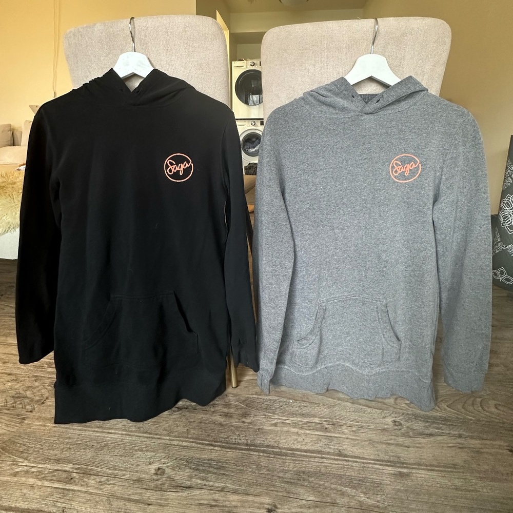 BUNDLE, 2 saga outerwear women's tall hoodie in size SMALL